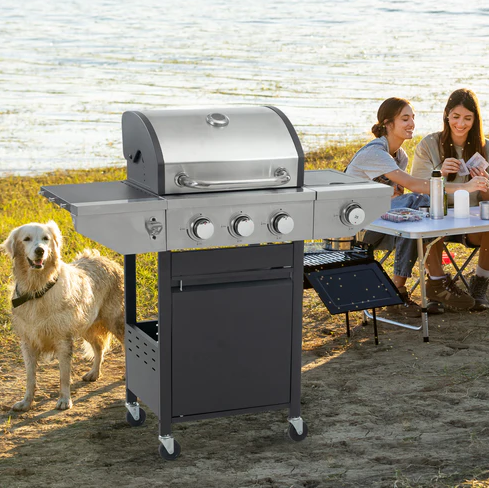 Multi functional propane gas grill makes your camping more exciting